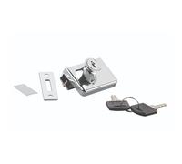 cyclingcolors 1x Serrure pour portes vitres avec cylindre verre épaisseur 4 à 8 mm avec clés contrepièce meuble bureau armoire, chrome