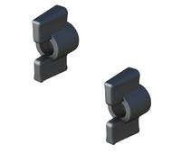 cyclingcolors 2 écrous papillon M4 M5 M6 en plastique Filetage en acier noir Écrous à ailettes (M5).