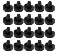 cyclingcolors 20x Bouchon de Tube à insérer Ø16mm x 6,5mm Embout Punaise Plastique Trou Pied Meuble Chaise Finition Protection Cache, Noir