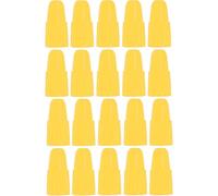cyclingcolors 20x Bouchon de Valve Capuchon Plastique Presta Pneu vélo Moto Auto Voiture Quad Trottinette, Jaune