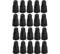 cyclingcolors 20x Bouchon de Valve Capuchon Plastique Presta Pneu vélo Moto Auto Voiture Quad Trottinette, Noir