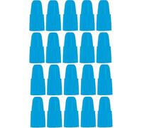 cyclingcolors 20x Bouchon de Valve Capuchon Plastique Presta Pneu vélo Moto Auto Voiture Quad Trottinette, Bleu