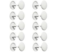cyclingcolors 20x Cache Trou Plastique Universel 12mm x 2.5mm cruciforme Capuchon Protection Meuble Table Placard étagère (Blanc)