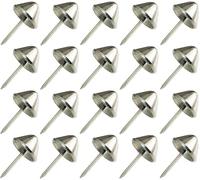 cyclingcolors 20x Clou décoratif en métal en Forme Conique 9,5 mm - nickelé B, Meuble, lit, Chaise, canapé