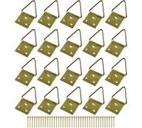 cyclingcolors 20x Crochet laiton attache fixation tableau cadre accroche suspension mural photo art mural décoration avec clous, 32mm