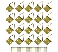 cyclingcolors 20x Crochet laiton attache fixation tableau cadre accroche suspension mural photo art mural décoration avec clous, 16mm