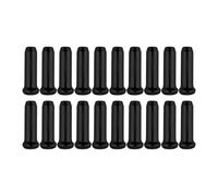 cyclingcolors 20x Embout butée de câble Frein dérailleur Alliage Aluminium pour vélo VTT VTC électrique BMX Route Ville, Noir