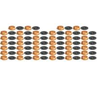 cyclingcolors 20x Ferrure d'assemblage beige avec cache en plastique idéal caravane bateaux vans camping-cars camions aménagés Connecteur Fixation Meuble Cuisine, capuchon rond gris foncé RAL 8019