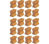 cyclingcolors 20x ferrure plinthe 12mm revetement de Porte huisserie fenêtre Baie Assemblage ferrure Marron Meuble Cuisine