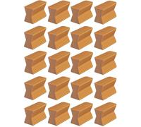cyclingcolors 20x ferrure plinthe 16mm revetement de Porte huisserie fenêtre Baie Assemblage ferrure Marron Meuble Cuisine
