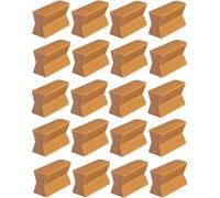 cyclingcolors 20x ferrure plinthe 18mm revetement de Porte huisserie fenêtre Baie Assemblage ferrure Marron Meuble Cuisine