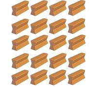 cyclingcolors 20x ferrure plinthe 25mm revetement de Porte huisserie fenêtre Baie Assemblage ferrure Marron Meuble Cuisine