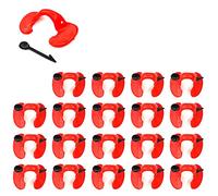 cyclingcolors 20x lunette anti-picage volaille avec aiguille de fixation poules petits oiseaux jeunes faisans