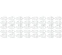 cyclingcolors 20x Support mural de miroir à visser forme ovale plastique transparent Porte miroir Taquet Protection Verre Vitre Meuble Séjour Chambre Cuisine Salle de bain (Lot de 2)