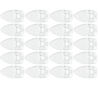 cyclingcolors 20x Support mural de miroir à visser forme ovale plastique transparent Porte miroir Taquet Protection Verre Vitre Meuble Séjour Chambre Cuisine Salle de bain