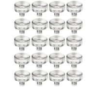cyclingcolors 20x Support protecteur plaque verre miroir pivotant 15 x 5 x 5mm caoutchouc transparent à enfoncer Tablette Plateau Etagère Vitre Meuble Table Coussinet