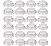 cyclingcolors 24x amortisseur de butée silicone transparent rond diamètre 12mm autocollant à coller meuble porte placard cuisine salle de bain