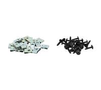 cyclingcolors 25x agrafe + vis de carrosserie carénage capotage moto scooter mobylette, 4x14mm