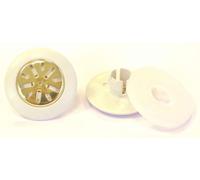 cyclingcolors 2X aérateur, Grille de Ventilation, Capuchon, Cache Trou, pour Matelas, sommier, lit, étoile métal dorée, diamètre 42mm