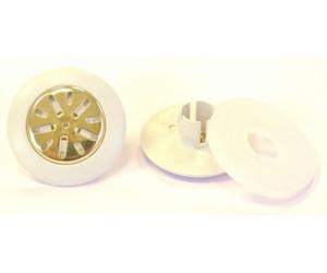 cyclingcolors 2X aérateur, Grille de Ventilation, Capuchon, Cache Trou, pour Matelas, sommier, lit, étoile métal dorée, diamètre 42mm