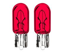 cyclingcolors 2x ampoule 12V 1.7W T6.5 W2.2x5.2D rouge wedge compteur tableau de bord voiture moto scooter