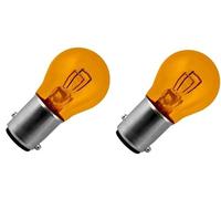cyclingcolors 2x ampoule 12V 21/5W BAY15D orange double filament ergots décalés clignotant voiture moto