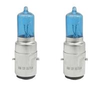 Cyclingcolors 2x Ampoule 12v 35/35w Ba20d Bleu Projecteur Moto Scooter Mobylette