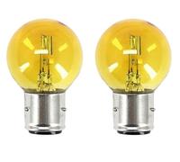 cyclingcolors 2x ampoule 12V 35/35W BA21D jaune moto cyclomoteur voiture