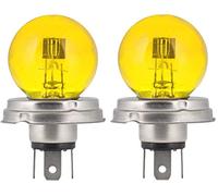 cyclingcolors 2x ampoule 12V 45/40W P45T Jaune double filament phare feu avant projecteur voiture moto ancienne vintage