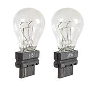 cyclingcolors 2x Ampoule 3157 12V P27/7W W2.5x16q 32/3CP S25q transparent double filament voiture américaine asiatique recul boite, transparent