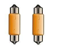 cyclingcolors 2x Ampoule 5W 10X36 24V ORANGE camion fourgon voiture tracteur véhicule agricole