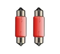 cyclingcolors 2x Ampoule 5W 10X36 24V ROUGE camion fourgon voiture tracteur véhicule agricole