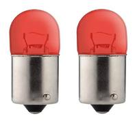 Cyclingcolors 2x Ampoule Rouge Ba15s 24v 5w Camion Fourgon Voiture Tracteur Véhicule Agricole