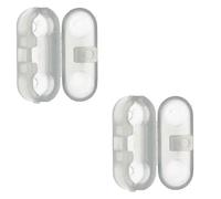cyclingcolors 2x Arrêt de chainette de store intérieur avec boule Ø 3,7mm à 4,5mm en PVC translucide Accessoire Volet roulant Assemblage Butée Raccord Connecteur Cordon