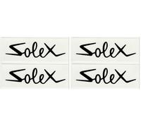 cyclingcolors 2x autocollants de poutre noir compatible avec adaptable solex 2200 3300 3800 5000 velosolex vintage autocollant sticker (Lot de 2)