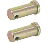 cyclingcolors 2X axe d'attelage diamètre 14mm x Longueur 38mm 3 Points remorque Tracteur Camion Machine agricole Piton goupille Broche Chape