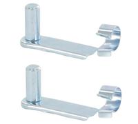 cyclingcolors 2X Axe de sécurité pour Chape Clip à Ressort 6mm Longueur utile 35mm Vérin Gaz Universel Tête Embout Fourche Véhicule Goupille Mâchoire