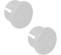 cyclingcolors 2x bouchon de guidon cintre vélo plastique à clipser vintage (Blanc)