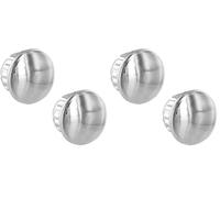 cyclingcolors 2x bouchon de guidon cintre vélo plastique chromé argenté à clipser vintage (Lot de 2)