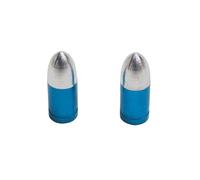 cyclingcolors 2X Bouchon de Valve Voiture Moto Scooter vélo Universel Schrader, Bleu