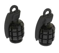 cyclingcolors 2X Bouchon de Valve Voiture Moto Scooter vélo Universel Schrader, Noir