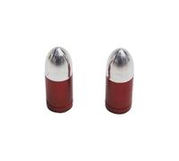 cyclingcolors 2X Bouchon de Valve Voiture Moto Scooter vélo Universel Schrader, Rouge