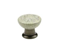 cyclingcolors 2x bouton de tiroir finition laiton foncé porcelaine céramique motif 33 mm meuble vintage antique style porte poignée commode armoire maison avec vis