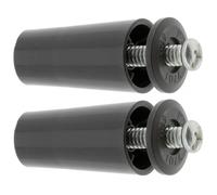 cyclingcolors 2x Butée d'arrêt de lame finale de volet roulant cône Ø22mm longueur 40mm en PVC avec rondelle et vis Store Fenêtre Enroulement Déroulement Coffre Universel, marron foncé
