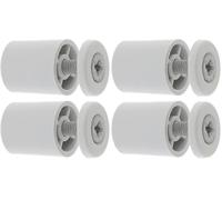 cyclingcolors 2x Butée d'arrêt de lame finale de volet roulant ronde 25mm Ø22mm en PVC avec rondelle et vis Store Fenêtre Enroulement Déroulement Coffre Menuiserie, gris clair (Lot de 2)