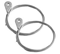 cyclingcolors 2x Cable souple tondeuse 1.5 mm 2.5 m avec tête oeillet Ø6.5 mm motoculture tracteur commande accélérateur