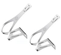 cyclingcolors 2X cale Pied vélo Acier Argent chromé Vintage pédale Chaussure Universel