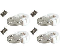 cyclingcolors 2x charnière ronde porte meuble diamètre 30mm longueur 45mm angle ouverture 180° (Lot de 2)