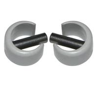 cyclingcolors 2x Clip de fixation avec goupille Ø 4mm pour manivelle volet roulant Ø 15mm extérieur couleur gris Fenêtre Store Ouverture Fermeture Clipsage