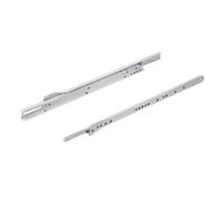 cyclingcolors 2x coulisse à galets pour tiroir bois meuble rail glissière à rouleaux, longueur 300mm, 25kg, noir